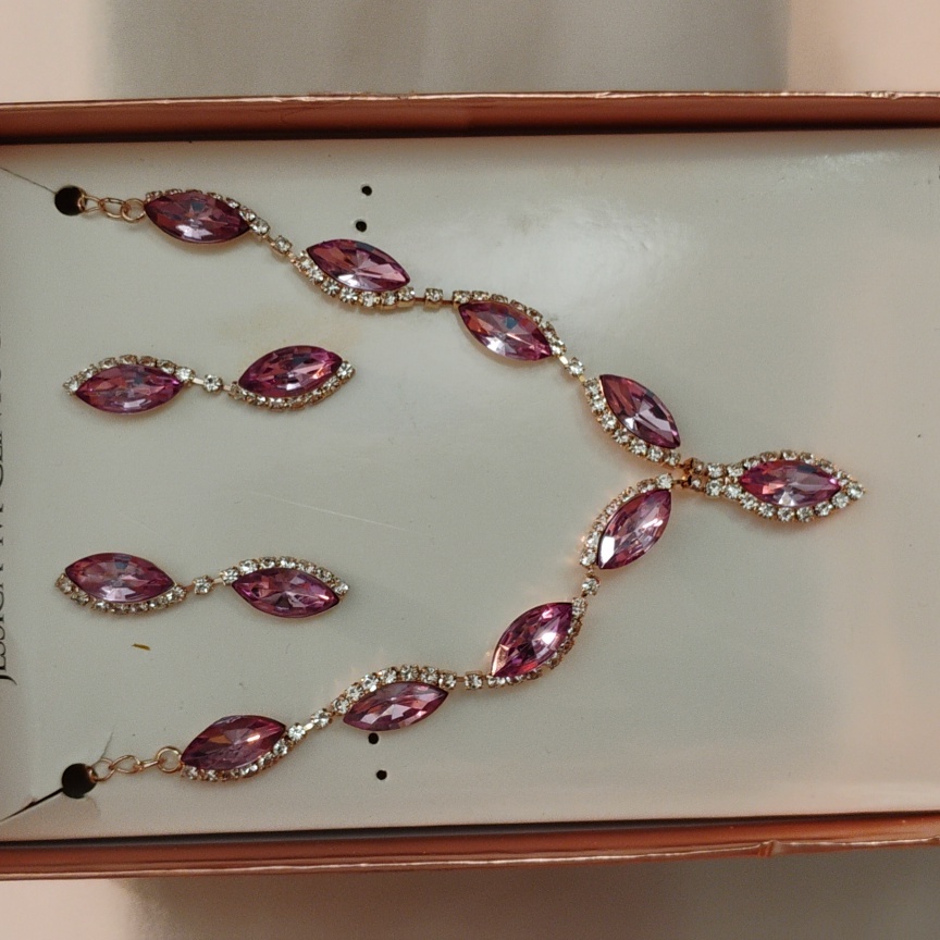 Jessica Mcclintock Purple Necklace With Elegant Design